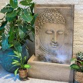 fonte buda decoracao fibrocimento marmorite po pedra decoration garden jardim agua water fountain buddha paredao grande cascata artesintonia living fengshui 3