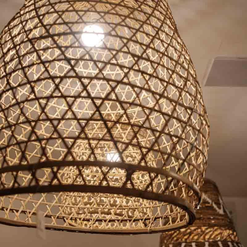 pendente fibra natural bambu decoração luz artesanato balinês indonésia art balinese light loja comprar artesintonia