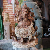 escultura estatua divindade deus hinduismo madeira suar balinesa entalhada ganesha wood carved balinese artesintonia loja comprar 01
