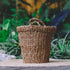 cesto cestaria fibra natural tramada redondo alca decorativo artesanal boho chic home decor artesanatos china artesintonia 6