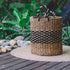 cesto cestaria fibra natural cilindro redondo alça preto artesanal decorativo boho chic home decor versatilidade artesintonia 6