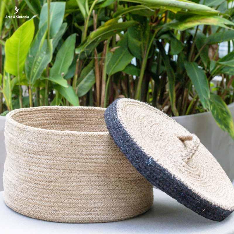 cestaria cesta cesto fibra natural juta tramada decoracao indiana casa home decor objetos versatilidade decorativos boho artesanatos artesintonia 3