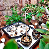 jardim zen incensario porta vela budista zen mistico decoracao artesintonia 3