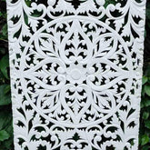 painel madeira esculpida handmade balinesa decoração mandala mdf branco wood carved balinese artesanato comprar loja artesintonia