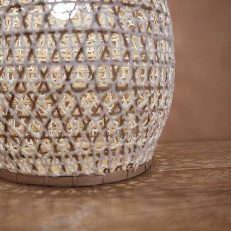 abajur decoração bambu fibra natural arte balinesa indonésia bamboo lampshade deocration loja artesintonia