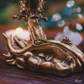 A00402 aguia gold voando escultura animais decorativos home decor artesintonia 7
