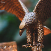 A00402 aguia gold voando escultura animais decorativos home decor artesintonia 8