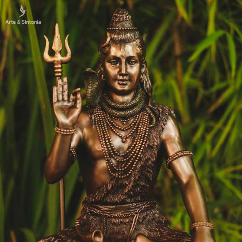 Estátua de Shiva Bronze 25cm