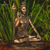 Estátua de Shiva Bronze 25cm - Arte & Sintonia Deuses Hindus, esculturas, Hindus, hindus all, lancamentos, Resina, Veronese