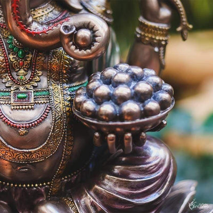 A03954 lord deus divindade ganesh ganesha hindu hinduismo decorativo decoracao bronze artesintonia 2