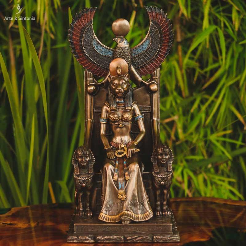 ancient-egyptian-goddess-war-deusa-egipcia-guerra-sekhmet-estatua-bronze-veronese-design-china