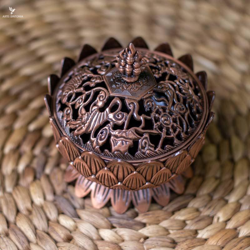 backflow-incense-burner-incensario-incenso-cone-aromatizador-lotus-metal-2 