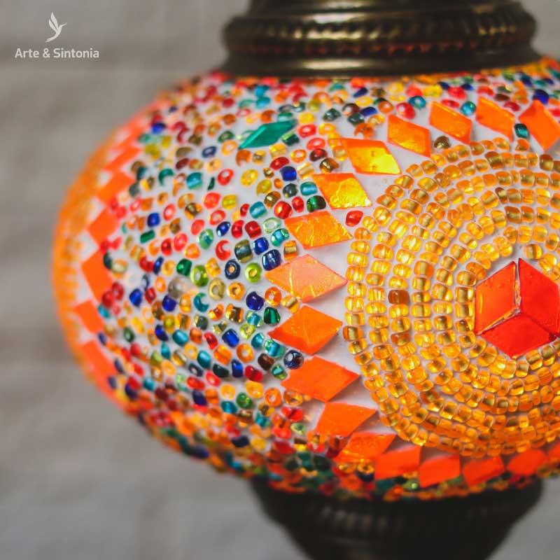 abajur luminaria turca turquia decoracao mosaico branco home living turkish lamp artesintonia 6