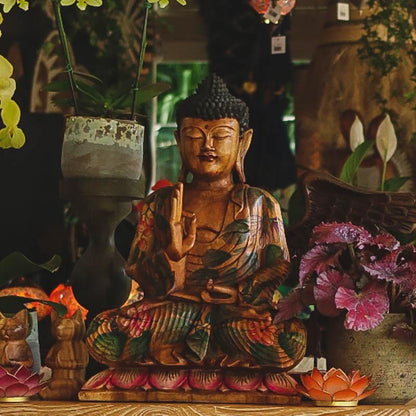 AP1 19 escultura budabuddha altar tatto pintura artistica artesanal madeira home decor decoracao zen budista artesintonia 1 2