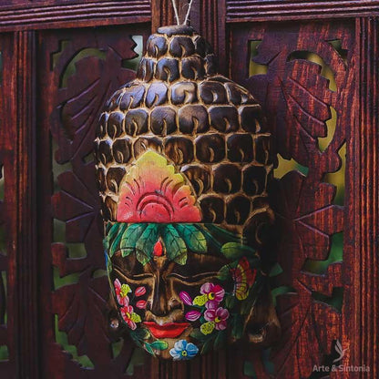Cabeça de Buda Tattoo 30cm - Arte &amp; Sintonia bali 22, bali23, Budas, mascara, tattoo, variacao