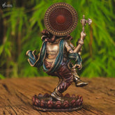arte hindu home decor deus elefante indianoganesha dancando pintura metalizada
