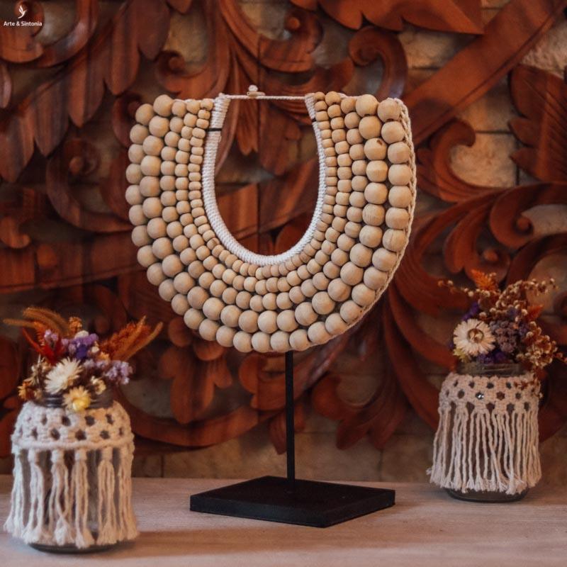 colar etnico decorativo artesanal bolinhas esferas madeira bali ethnic handmade artesanatos boho importados indonesia artesintonia 2