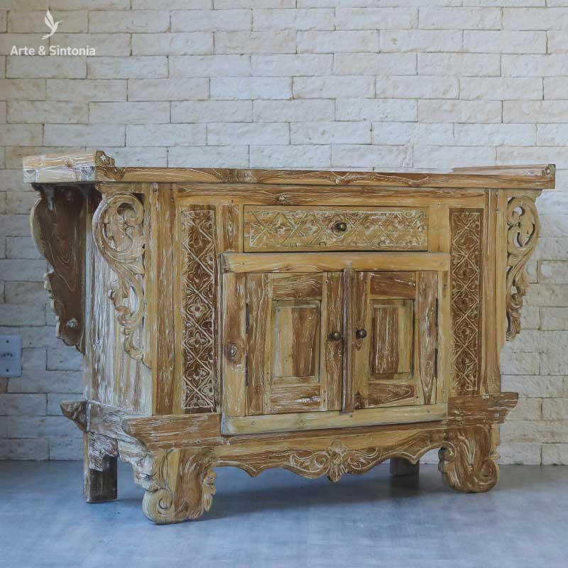 movel mobilia oriental gabinete bali madeira suar entalhada indonesia decoraca balinesa home decoration patina boho casa decoracao artesintonia 2