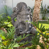 escultura para jardim ganesh em cimento bali decoracao hindu divindade garden decoration artesintonia 1