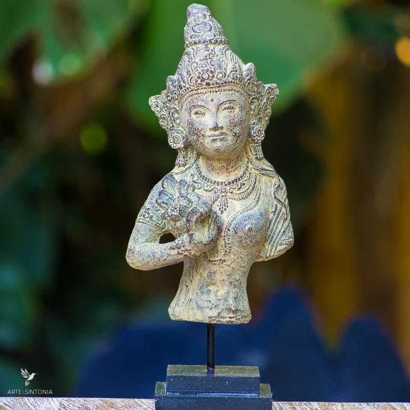 escultura divindade hindu hinduismo decoracao balinesa casting cimento objetos decorativos sita artesintonia 1