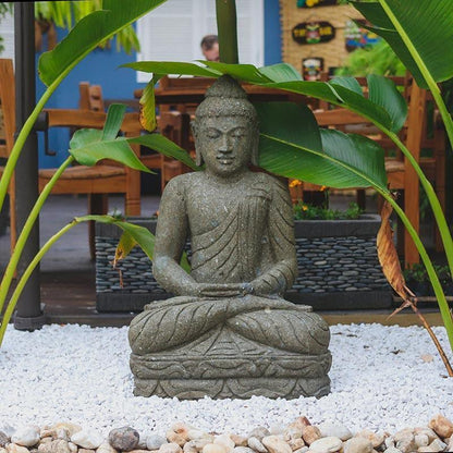 BB5 19 escultura pedra vulcanica jardim garden buda buddha greenstone decoracao zen artesintonia decoracoes