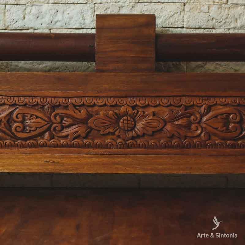 Banco Daybed Balinês Madeira 190cm - Arte &amp; Sintonia bali23, Madeira, moveis bali
