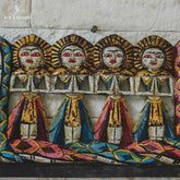 pandil wall hanging panel mulheres bali indonesian art decor dança barong decoração balinesa