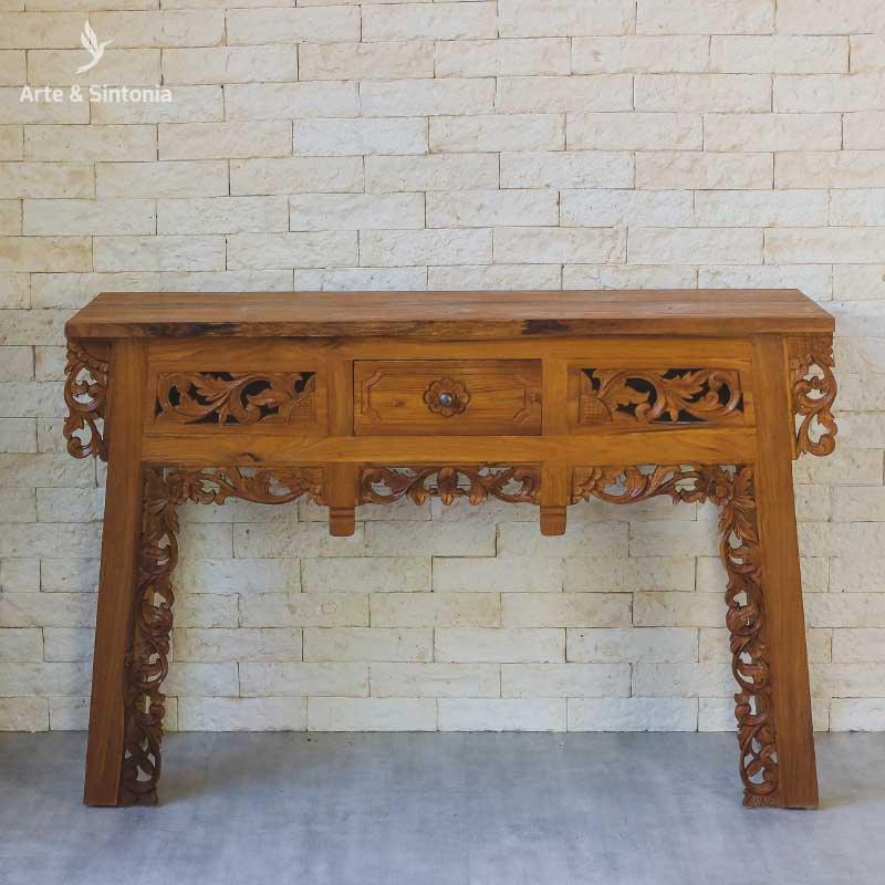 moveis balineses indonesia decoracao aparador teka madeira espelho veneziano ambiente decorado 1