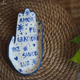 incensario artesanal ceramica mao amor fe gratidao paz saude luz decorativo home decor aromaterapia artesintonia 1