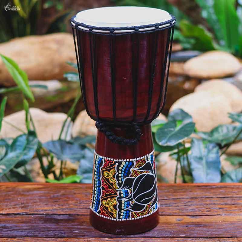 CP10 19 djembe tambor instrumento musical colors pintura artesanal artesintonia 1