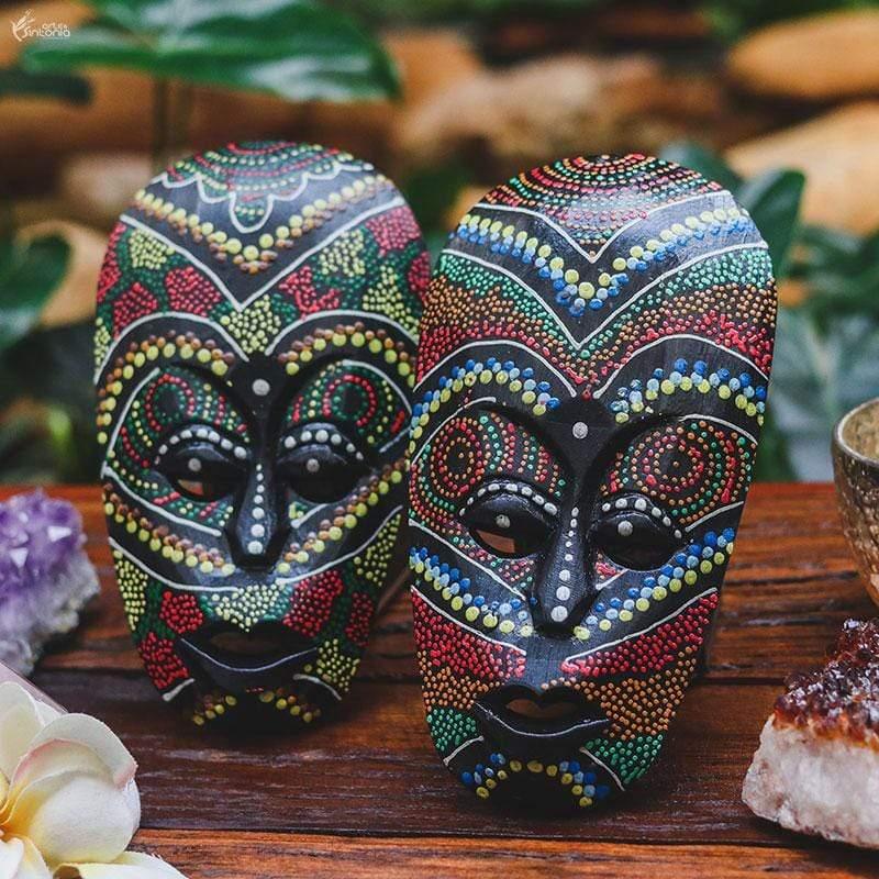 mascaras decorativas lombok color paredes bali artesanatos handycraft