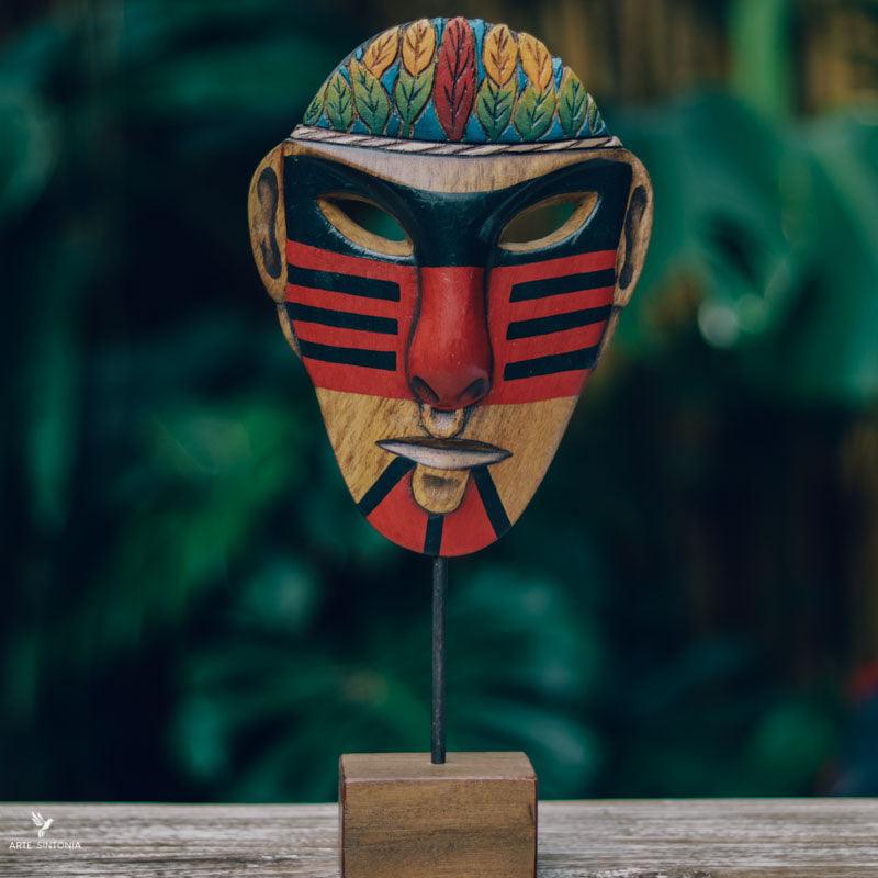 mascara decorativa etnia assuniri indigena home decor etnica decorativa artesanal artesanato curral da cor artesintonia 4