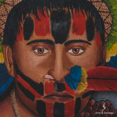 painel entalhado madeira arte indigena artesanato brasileiro nacional indio tiriyo artesintonia curral da cor