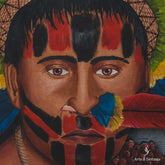 painel entalhado madeira arte indigena artesanato brasileiro nacional indio tiriyo artesintonia curral da cor