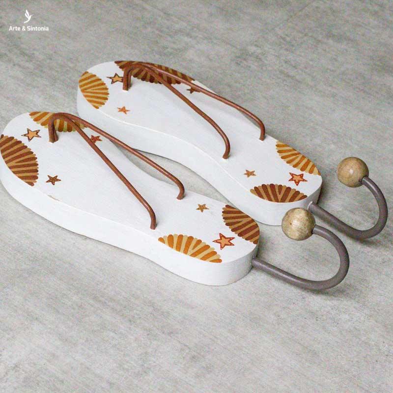 Wooden flip on sale flops home decor
