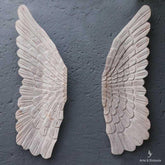 esculturas par de asas decorativas para paredes grandes patina decoracao artesintonia artesanatos brasileiros