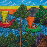 Tela Bali Culture 60x80cm | Balinesa - Arte & Sintonia bali 2021, etnicos all, Pintura em Tela