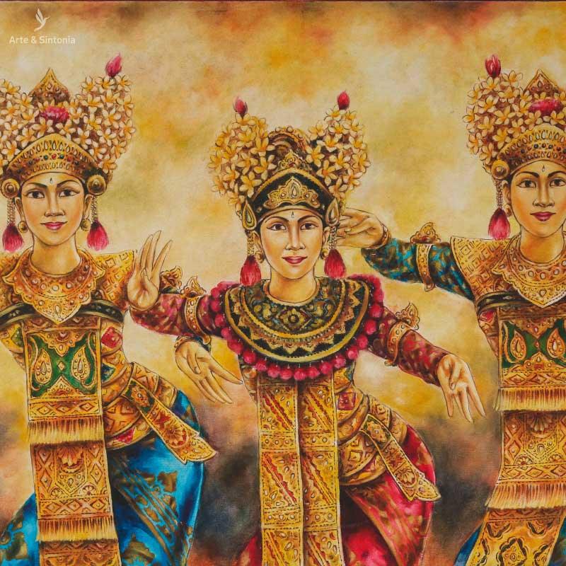 bali-tradicional-dancers-pintura-etnica-wall-decor-canvas-decoracao-parede