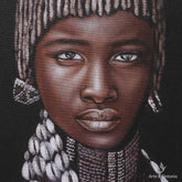 tela pintura etnica mulher decorativa decoracao handmade feita a mao artesanato bali arte balinesa bali art woman wall painting