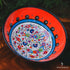 tigela decorativa decoracao oriental casa objetos decorativos artesintonia ceramica turca bowl turquia vermelho artesintonia 