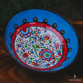 tigela turca azul claro floral flowers home decor decoracao turca turquia ceramica artesintonia 1