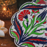 descanso panela decorativo passaros flores floral ceramica turca turquia decor zen artesintonia 2