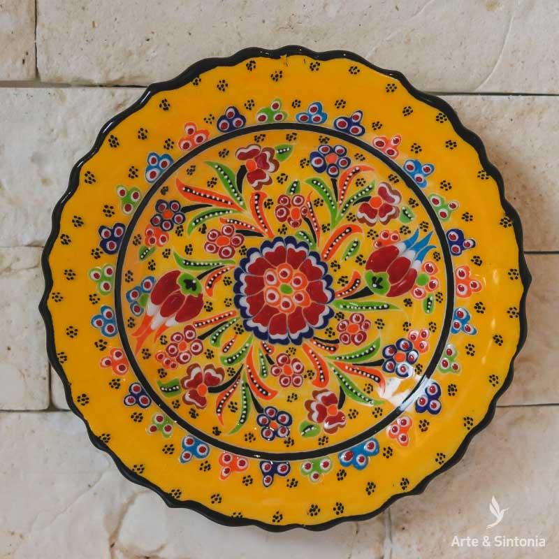 prato turco amarelo flowers floral flores decor decoracao turca ceramica turca cores da turquia artesintonia turco 1
