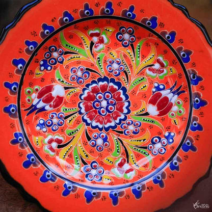 prato turco laranja flowers floral flores decor decoracao turca ceramica turca cores da turquia artesintonia turco 2