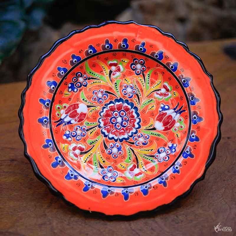 prato turco laranja flowers floral flores decor decoracao turca ceramica turca cores da turquia artesintonia turco 4