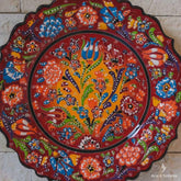 prato ceramica turca iznik vermelho colorido turquia decor zen artesintonia 2