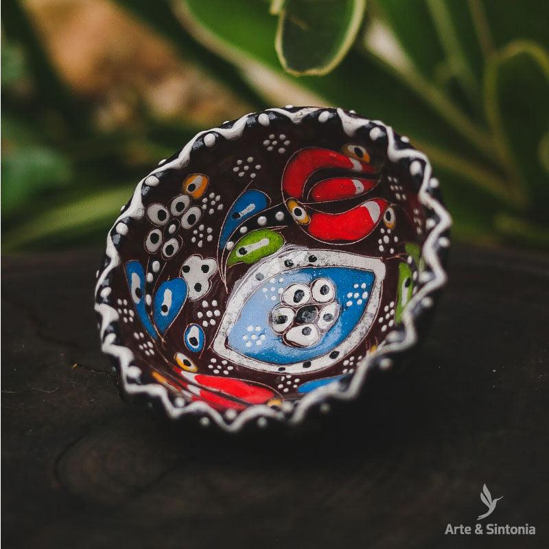 Tigela Turca em Cerâmica 08cm - Arte &amp; Sintonia ceramica, ceramicas turcas, tigelas