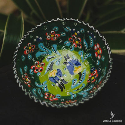 Tigela Turca em Cerâmica 12cm - Arte &amp; Sintonia ceramica, ceramicas turcas, Decor Home, primavera, tigelas