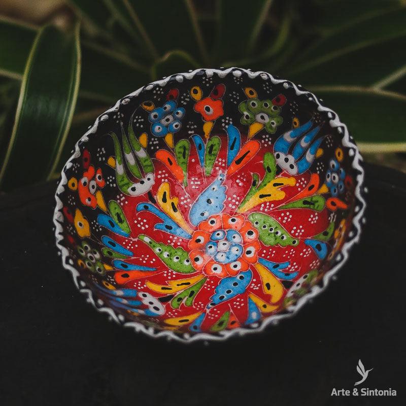 Tigela Turca em Cerâmica 12cm - Arte &amp; Sintonia ceramica, ceramicas turcas, Decor Home, primavera, tigelas