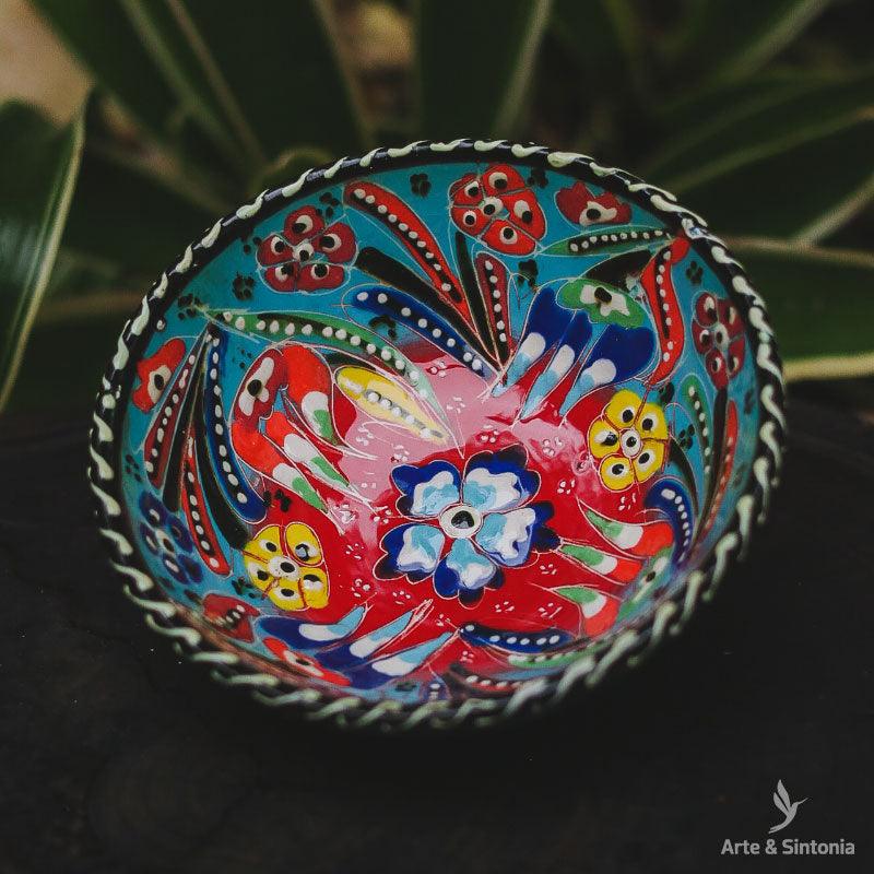 Tigela Turca em Cerâmica 12cm - Arte &amp; Sintonia ceramica, ceramicas turcas, Decor Home, primavera, tigelas